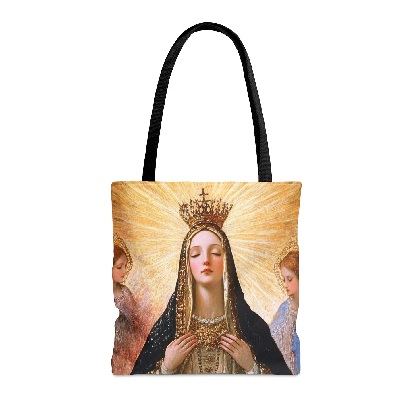 Divine Majesty: The Crowning of the Queen of Heaven Tote Bag - Large Medium Small Faith Art Bag - Catholic Faith Purse - Religious