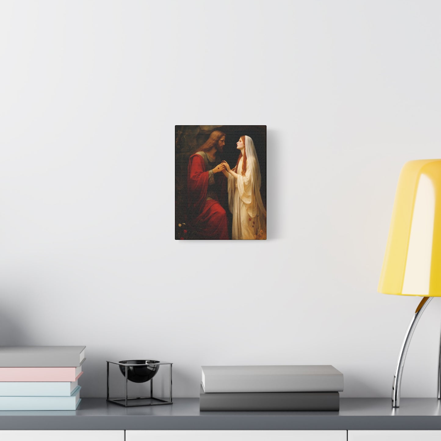 Revelation of Redemption Mary Magdalene and the Risen Christ - Gallery Wrapped Canvas - Sanctified Souls Print - Religious Art for your Home