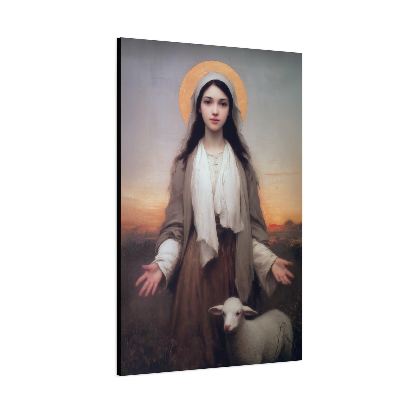 Saint Germaine Cousin - Gallery Wrapped Canvas - Print - Religious Art for your Home - Catholic Art