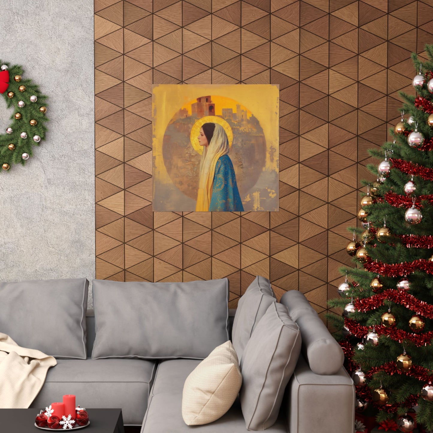 Mary of Nazareth - Mother Mary - Marian Title - Virgin Mary - Sanctified Souls Print - Multiple Sizes - Premium Matte Vertical Posters