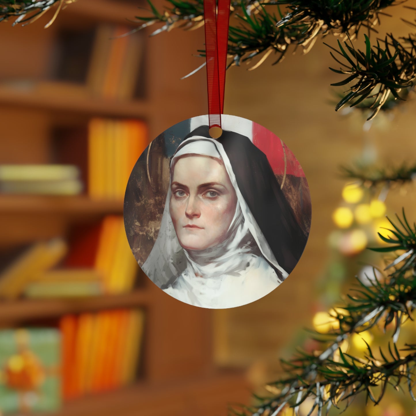 Saint Jeanne-Antide Thouret Metal Ornament - Religious Holiday Christmas Keepsake - Religious Catholic Tree Ornament - Christmas Gift