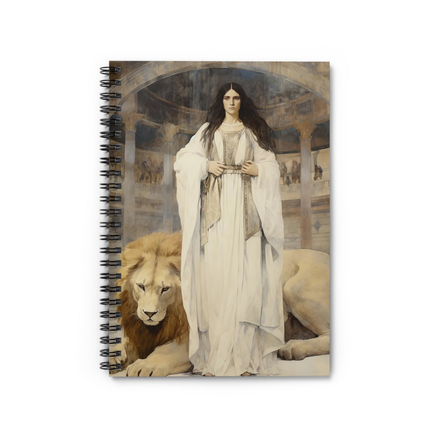 Saint Euphemia Journal - Sanctified Souls Art - Religious Based Notebook - Spiral Notebook - Ruled Line
