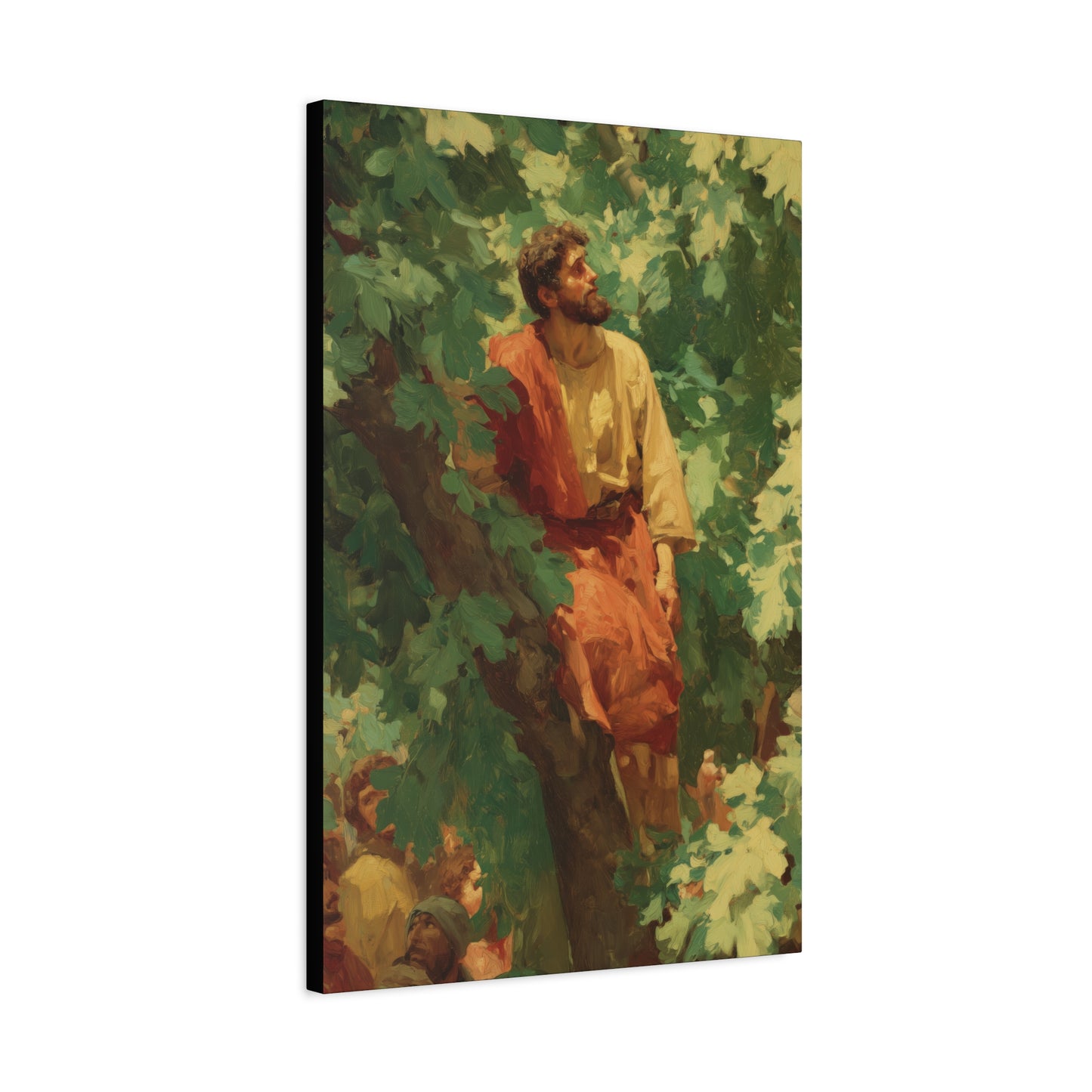 Zacchaeus - Gallery Wrapped Canvas - Print - Religious Art for your Home - Catholic Art Print