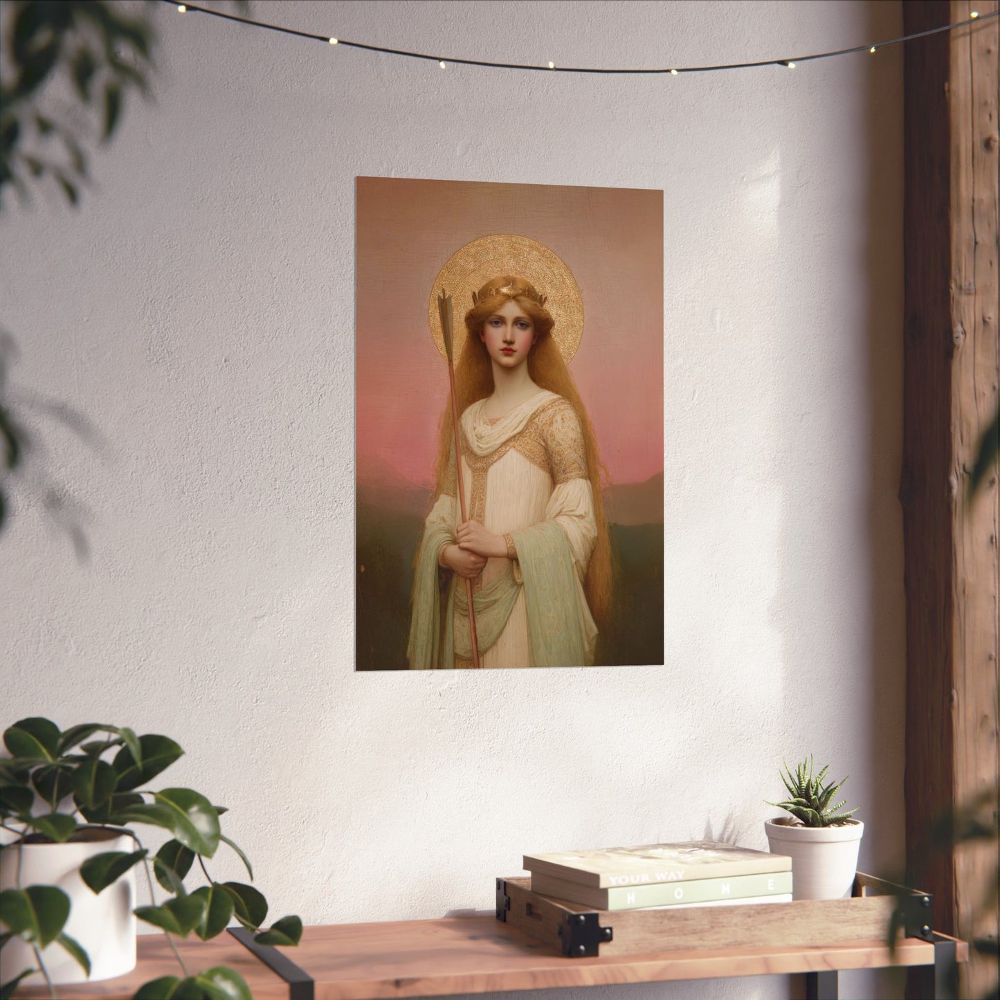 Saint Ursula -  Catholic Art - Multiple Sizes - Premium Posters - Catholic Art - Christian Home - Catholic Saint Art