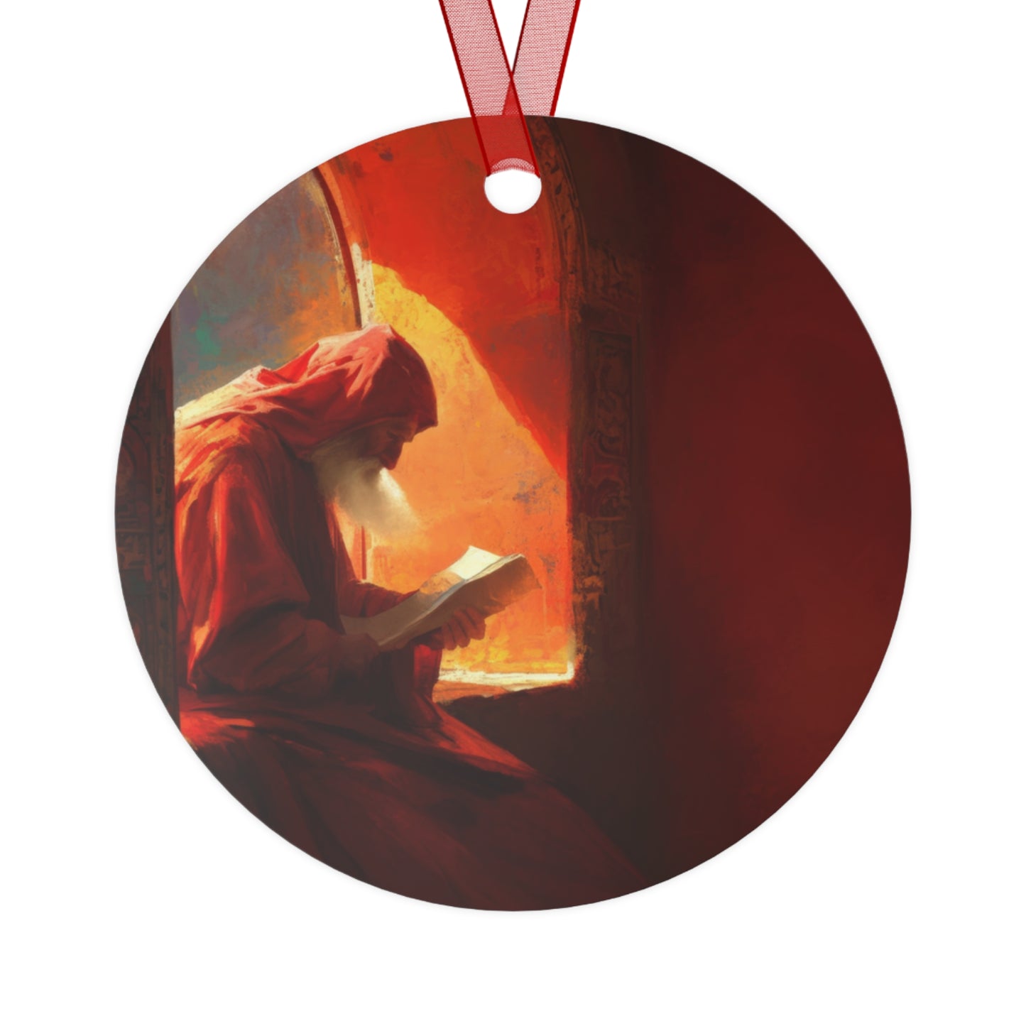 Isaiah and the Promise of the Holy One - Metal Ornament - Religious Holiday Christmas Ornament and Keepsake