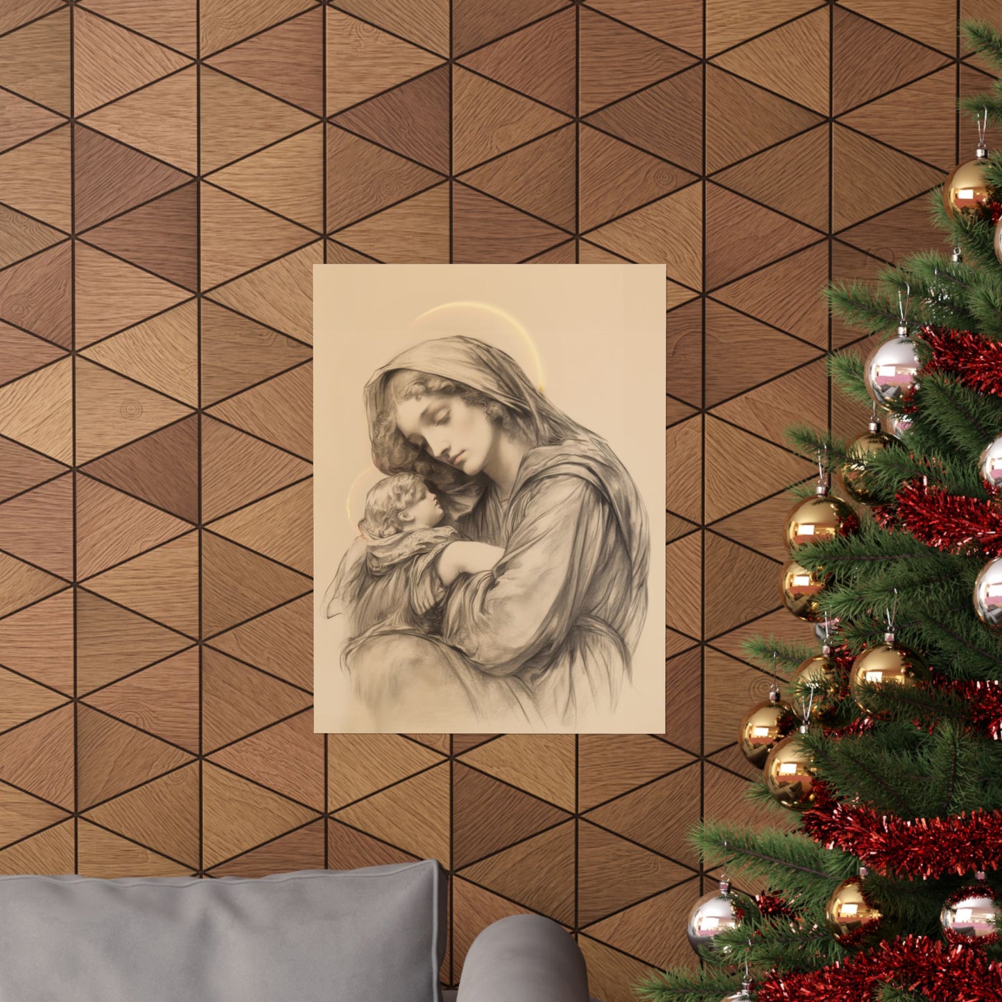 Grace Unveiled - The Nativity of the Virgin Mary - Sanctified Souls Print - Multiple Sizes - Premium Posters - Catholic Art - Christian