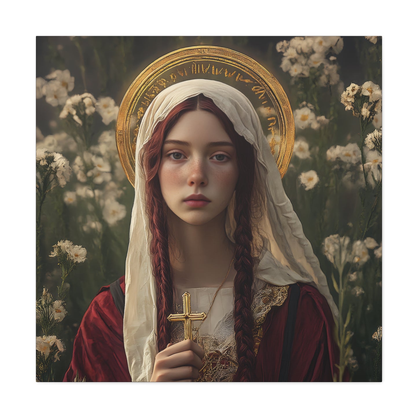 Saint Hilaria - Gallery Wrapped Canvas - Print - Religious Art for your Home - Catholic Art