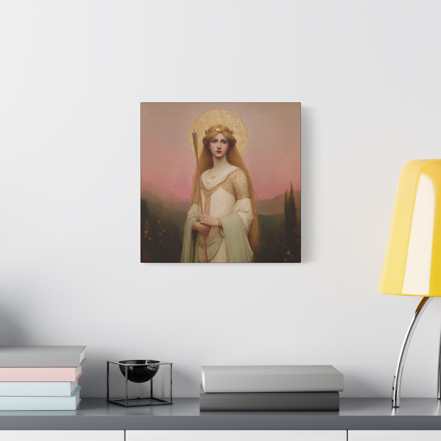 Saint Ursula -  Museum Wrapped Canvas - Sanctified Souls Print - Religious Art for your Home - Catholic Patron Saint Art