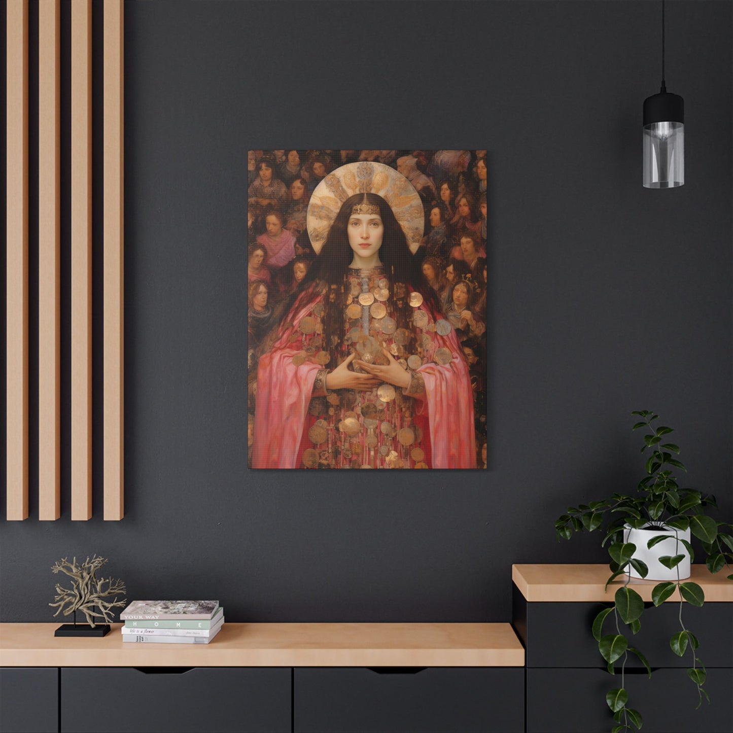 Saint Praxedes Canvas Print - Multiple Sizes - Catholic Home art - Gallery Wrapped Canvas - Sanctified Souls Print