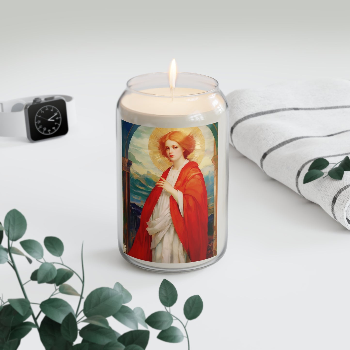 Saint Bibiana - Scented Prayer Candle, 13.75oz - Tall Size - Religious Prayer Candle - Catholic Art