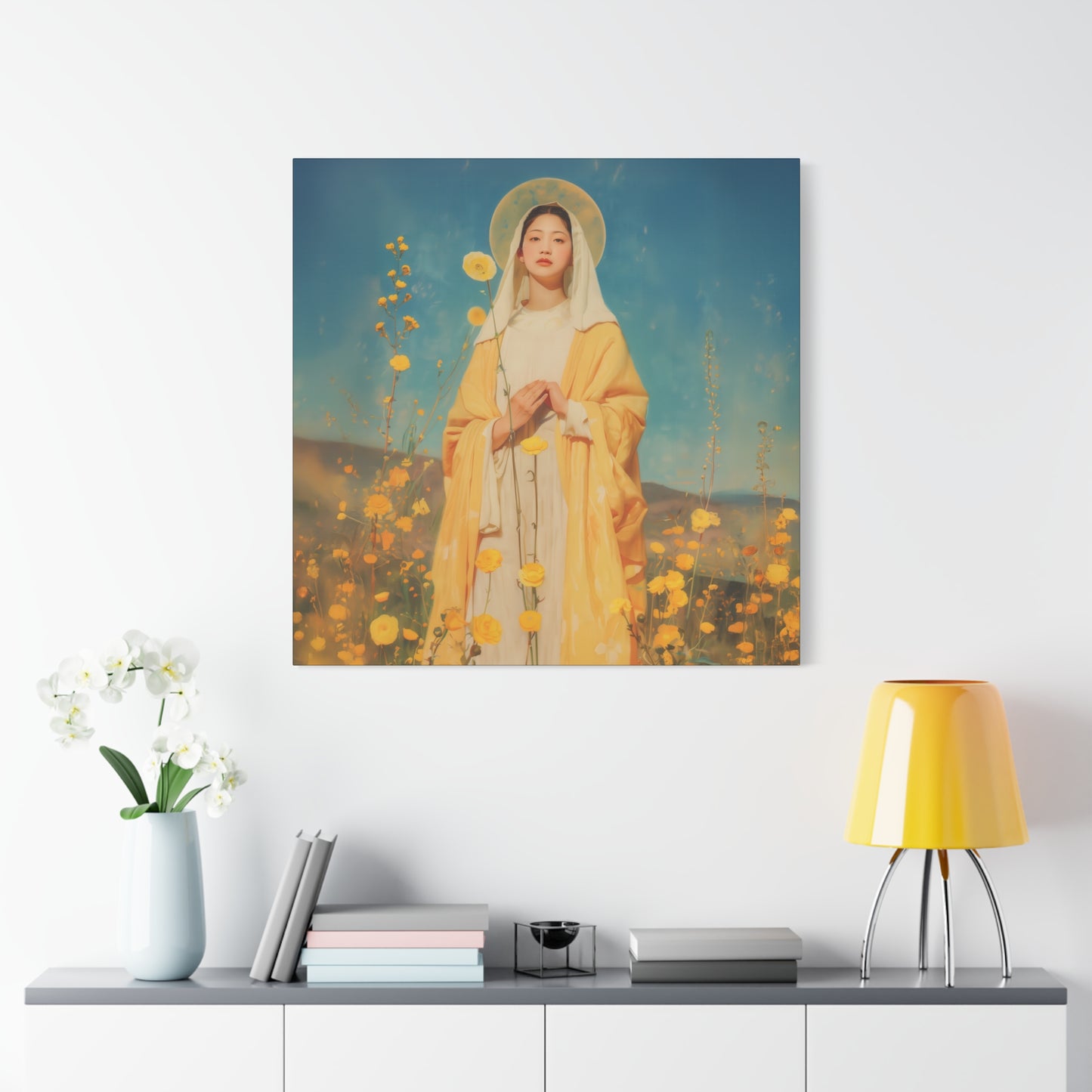 Saint Agatha Lin - Gallery Wrapped Canvas - Print - Religious Art for your Home - Catholic Art