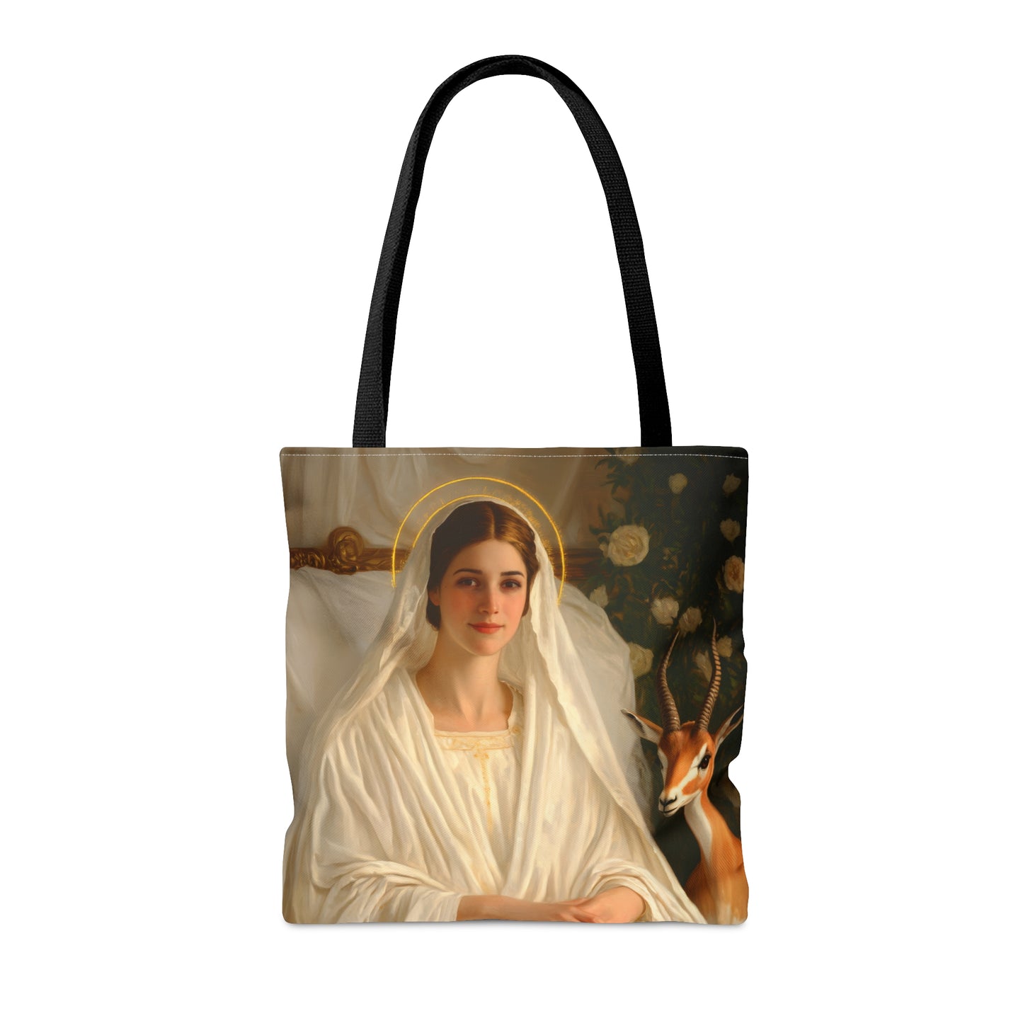 Saint TabithaTote Bag - Large Medium Small Faith Art Bag - Catholic Faith Purse - Religious - Prayer Bag - Devotional Purse
