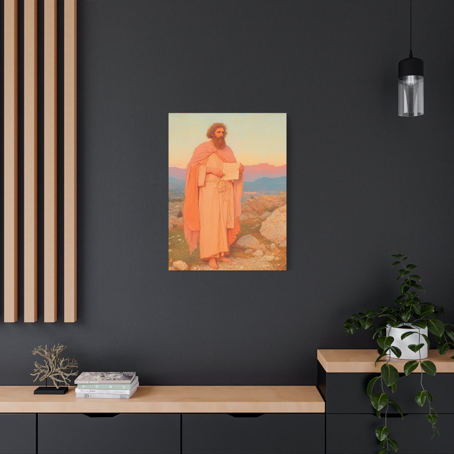 Obadiah - Keeper of the Lord's Warning and Mercy - Gallery Wrapped Canvas - Print - Religious Art for your Home - Catholic Art