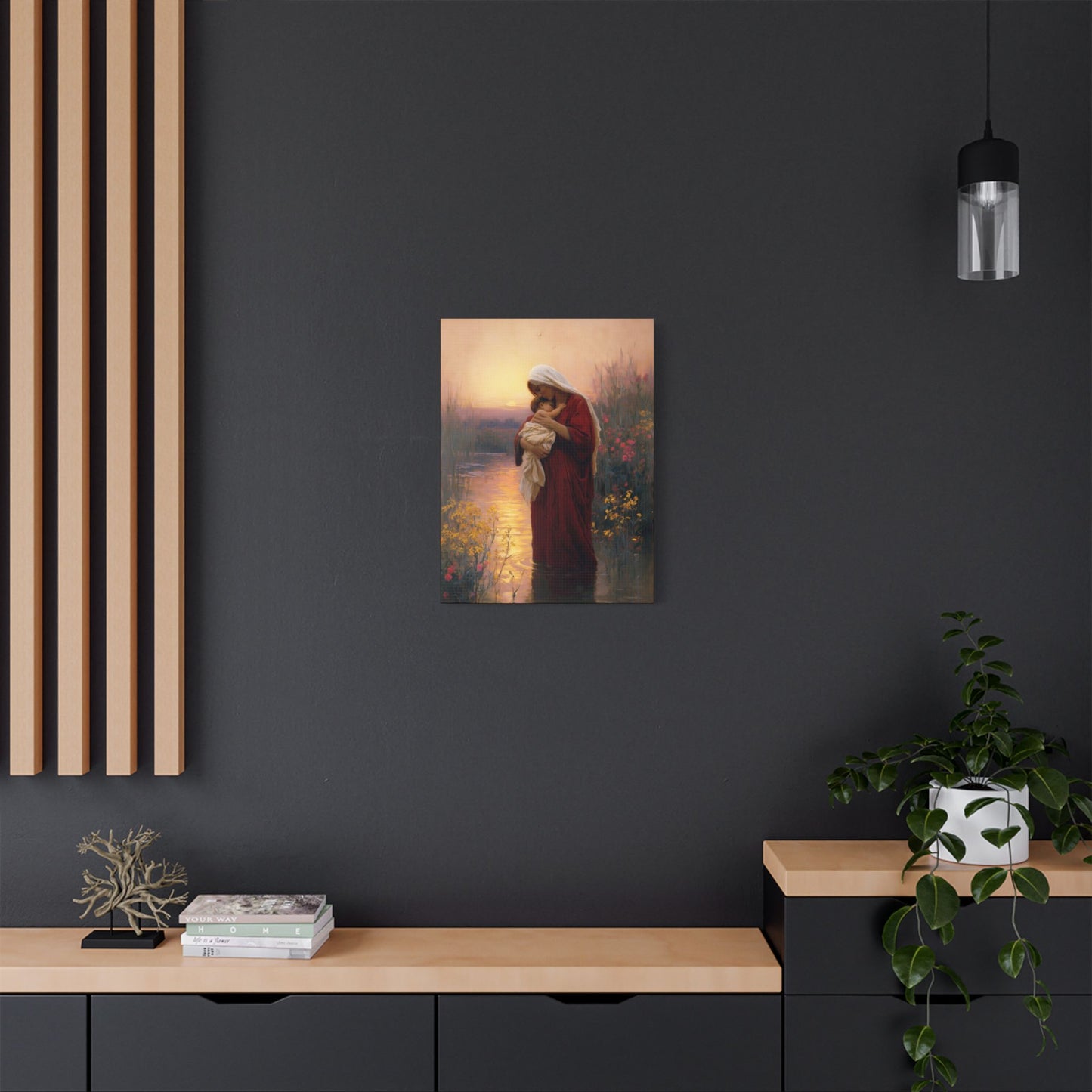 Saint Elizabeth, Mother to John the Baptist -  Museum Wrapped Canvas Print - Multiple Sizes - Catholic Home art Matte Canvas