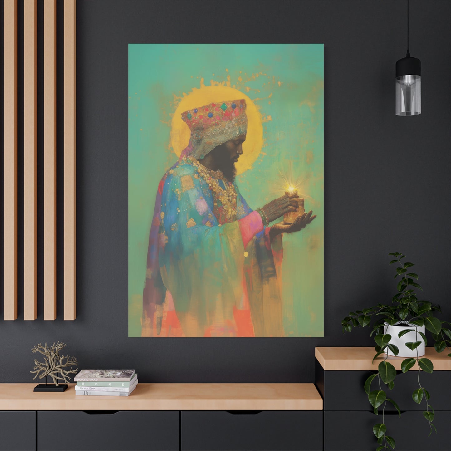 Balthazar and the Gift of Foretold Sorrow - 3 Wise Men - Gallery Wrapped Canvas - Print - Religious Art for your Home - Catholic