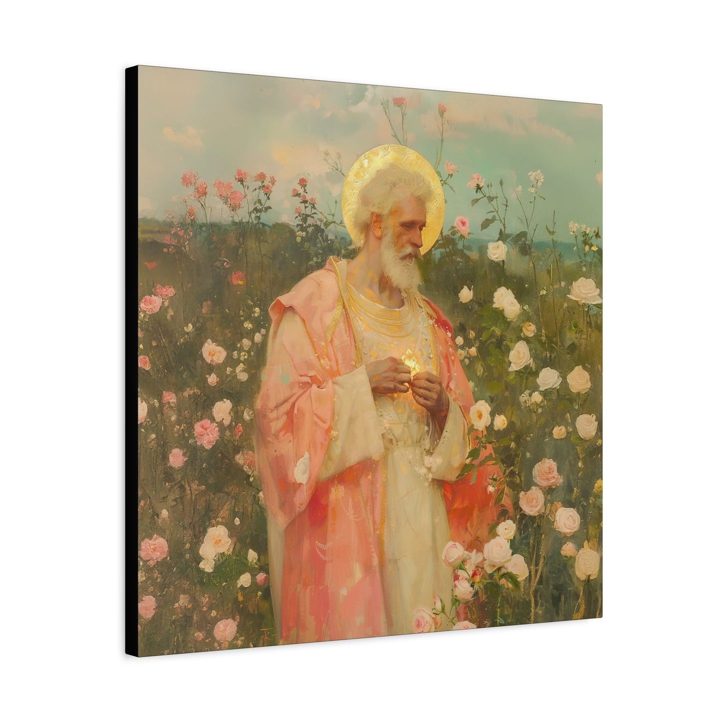 Saint Valentine - Multiple Sizes - Catholic Home art - Museum Wrapped Canvas - Sanctified Souls Print - Catholic Saint Art