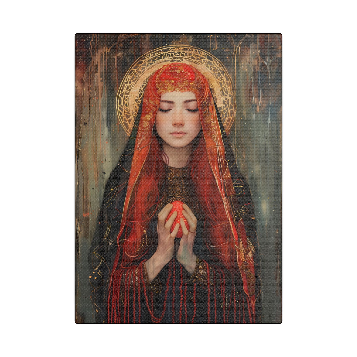 Devotion of Mary Magdalene - Saint Mary Magdalene and the Red Easter Egg - Museum Wrapped Canvas - Print - Religious Art for your Home