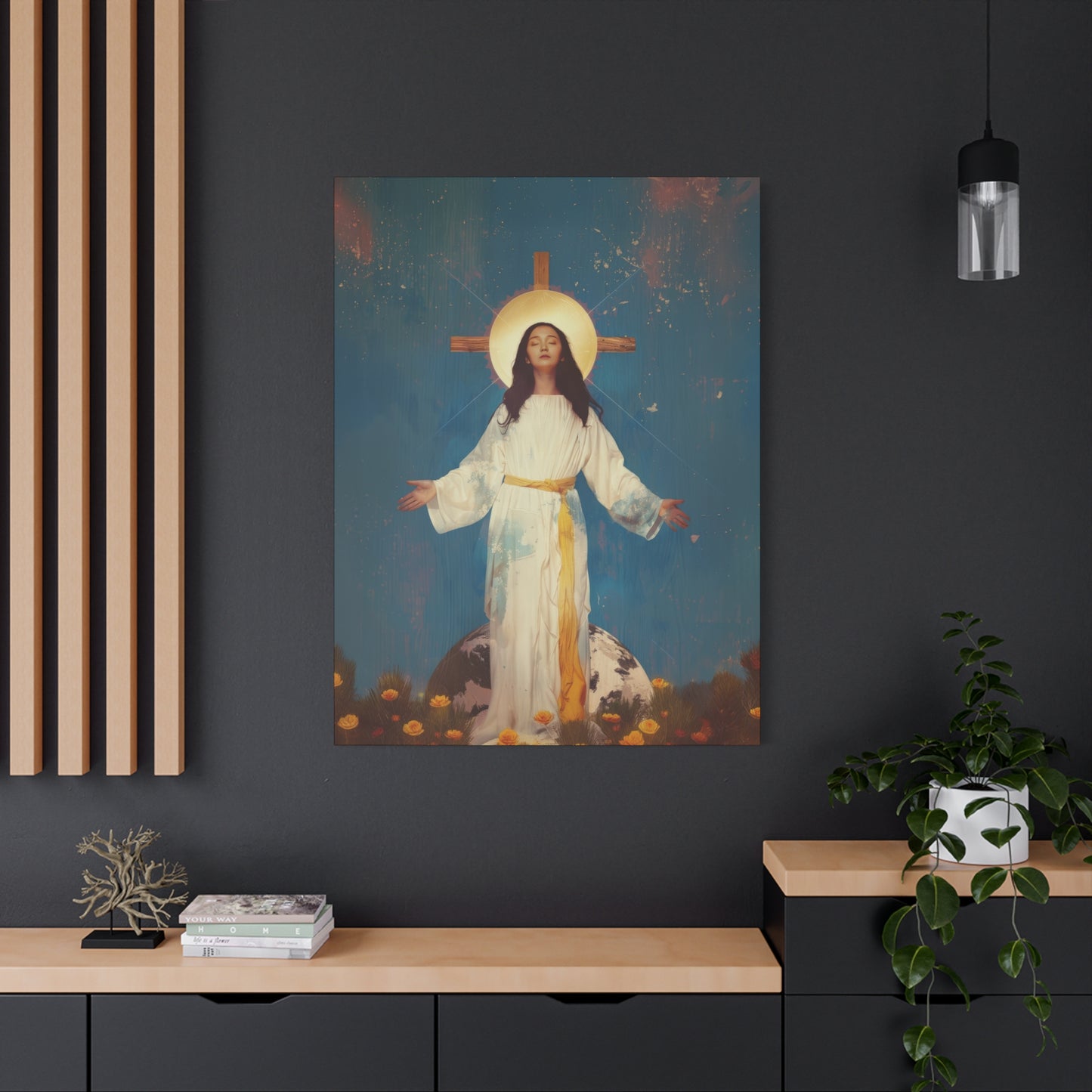 Our Lady of Akita - Mother Mary - Gallery Wrapped Canvas - Print - Religious Art for your Home - Catholic