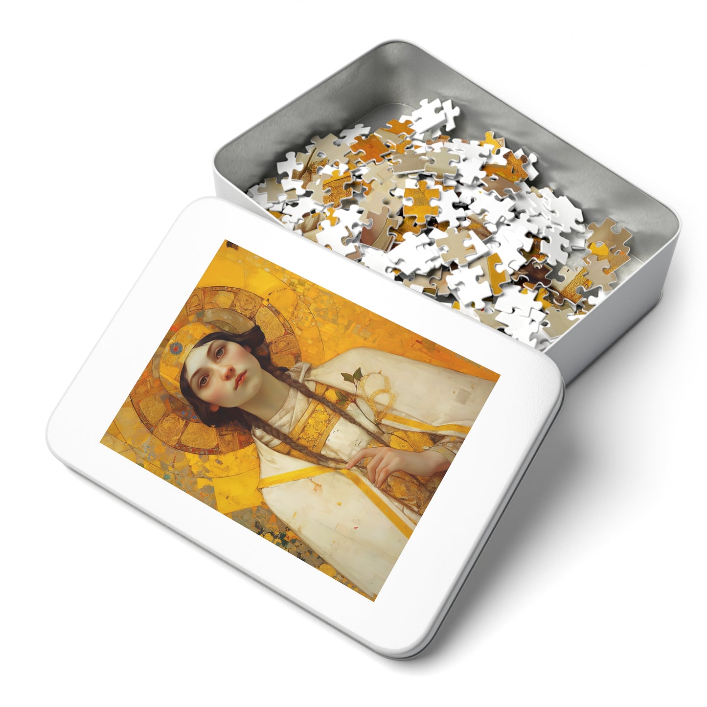 Saint Agatha - Puzzle and Keepsake Tin - Jigsaw Puzzle (30, 110, 252, 500,1000-Piece) - Religious Puzzle
