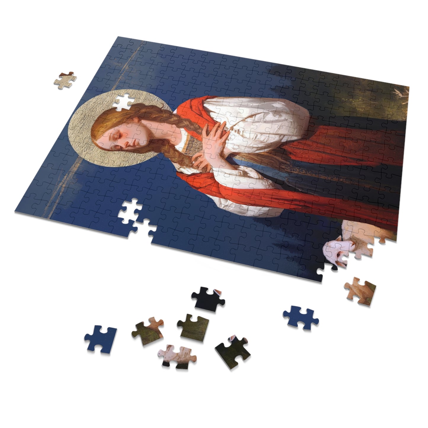 Saint Genevieve - Puzzle & Keepsake Tin - Religious Jigsaw Puzzle (30, 110, 252, 500,1000-Piece)