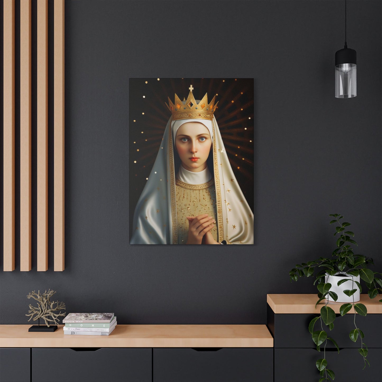 Saint Kinga of Poland Canvas Print - Multiple Sizes - Catholic Home art - Museum Wrapped Canvas - Sanctified Souls Print
