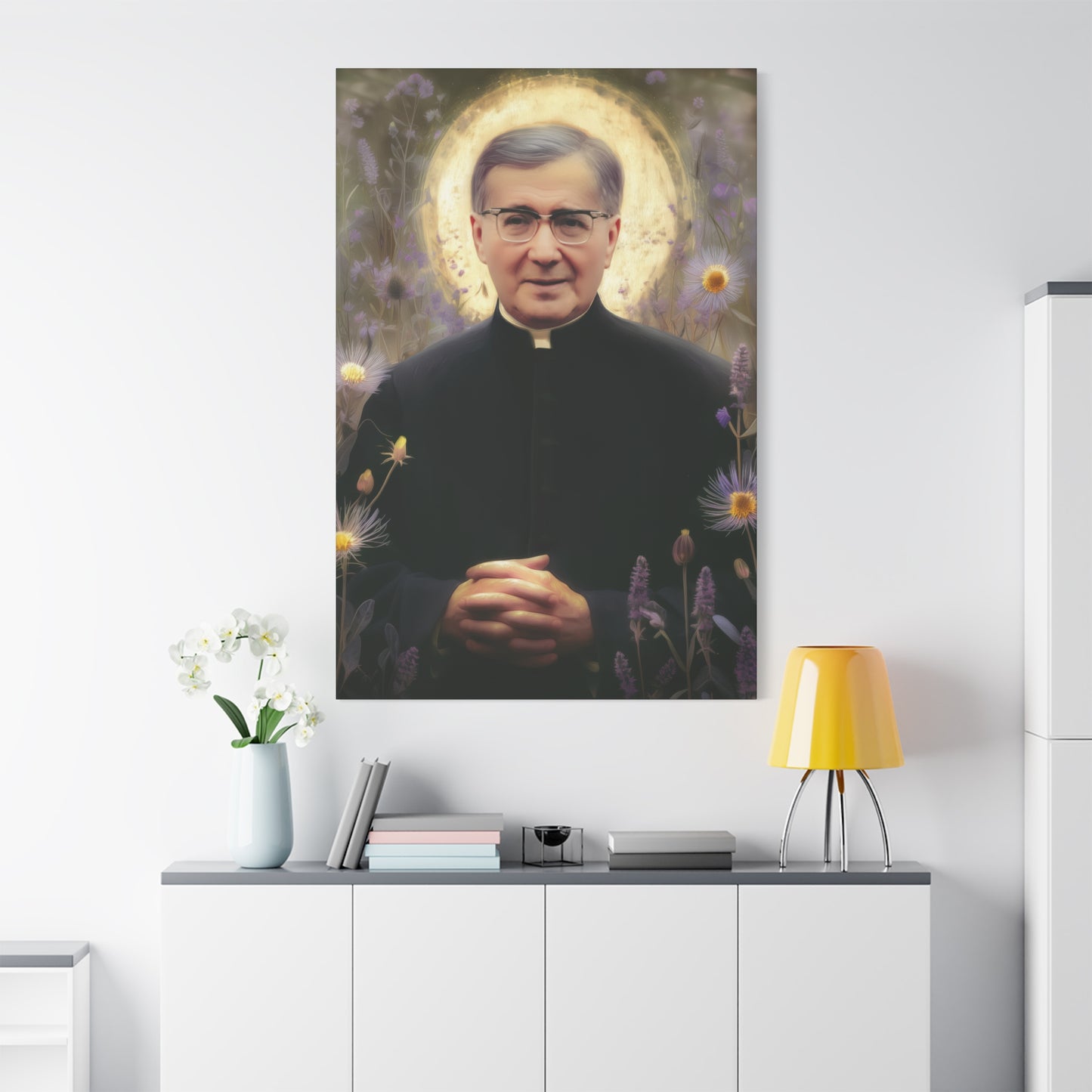 Saint Josemaría Escrivá - Museum Wrapped Canvas - Print - Religious Art for your Home - Christian print