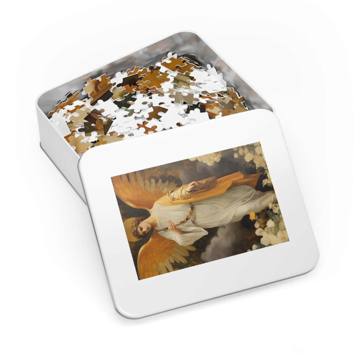 Saint Gabriel the Archangel - Puzzle and Keepsake Tin - Religious Jigsaw Puzzle (30, 110, 252, 500,1000-Piece) - Religious Puzzle