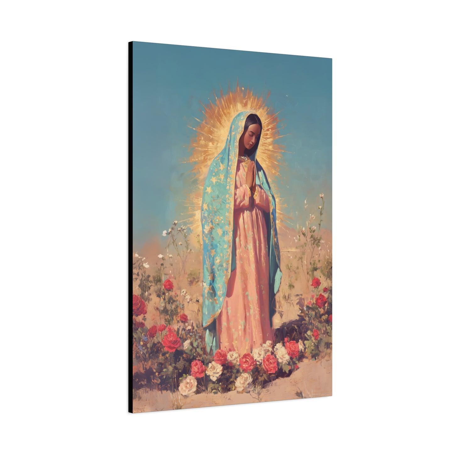 Our Lady of Guadalupe - Gallery Wrapped Canvas - Print - Religious Art for your Home - Catholic Art