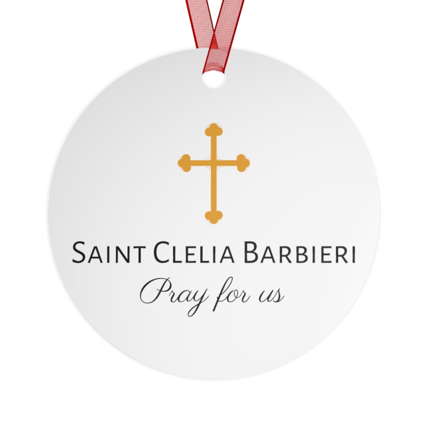 Saint Clelia Barbieri Metal Ornament - Religious Holiday Christmas Ornament and Keepsake - Catholic Keepsake