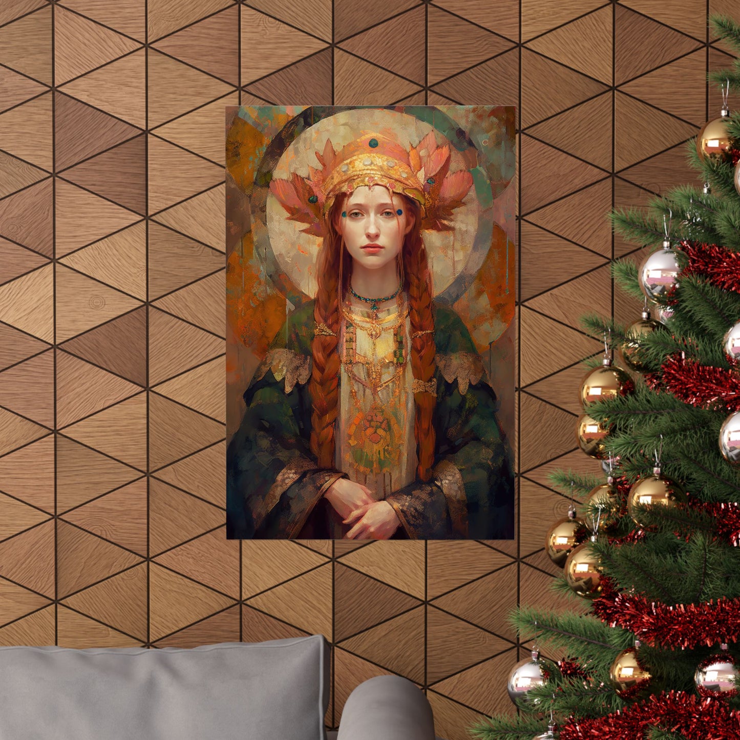 Saint Margaret of Scotland - Sanctified Souls Print - Multiple Sizes - Premium Matte Vertical Posters