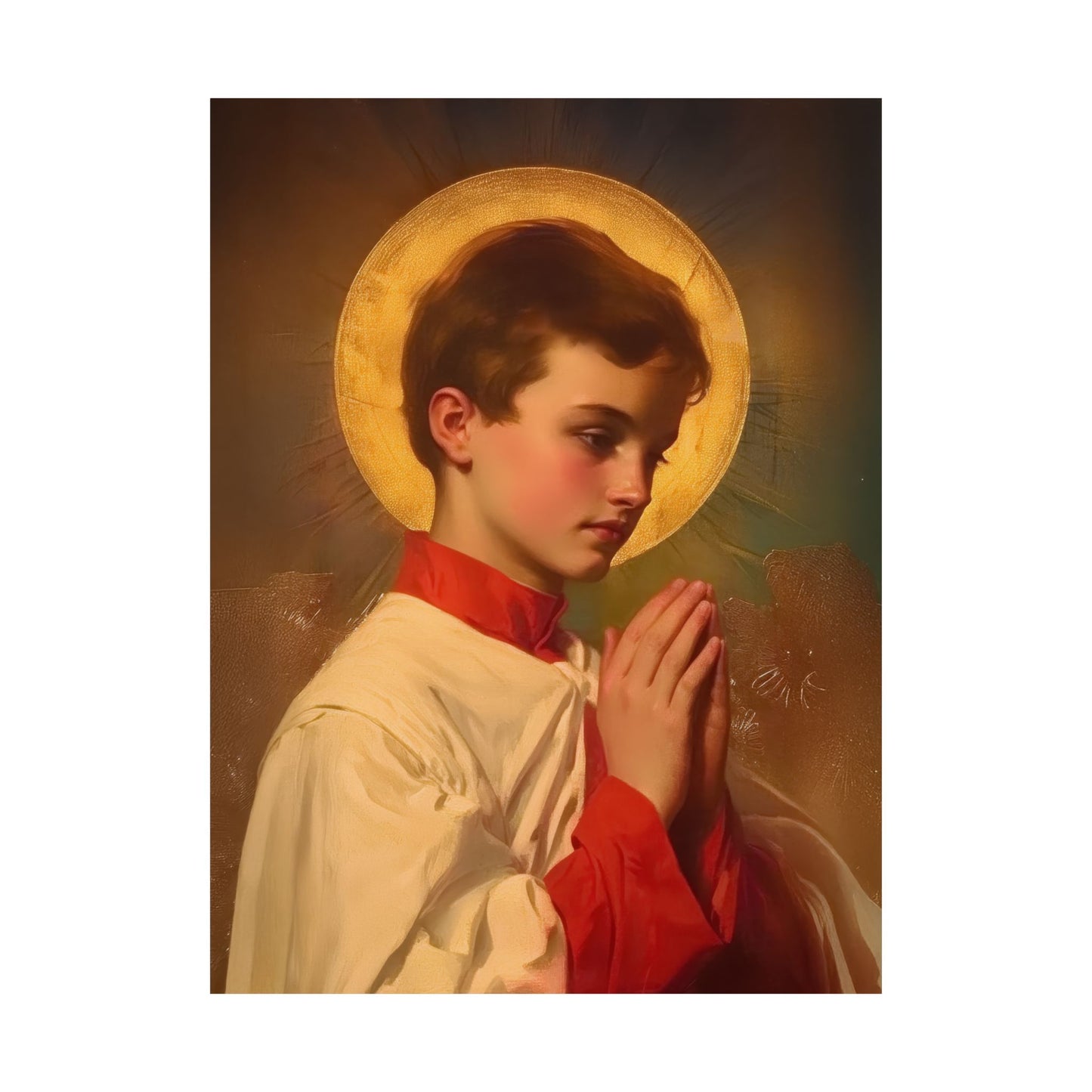Saint Dominic Savio - Sanctified Souls Print - Multiple Sizes - Premium Posters - Catholic Art - Christian Home Decor Artwork