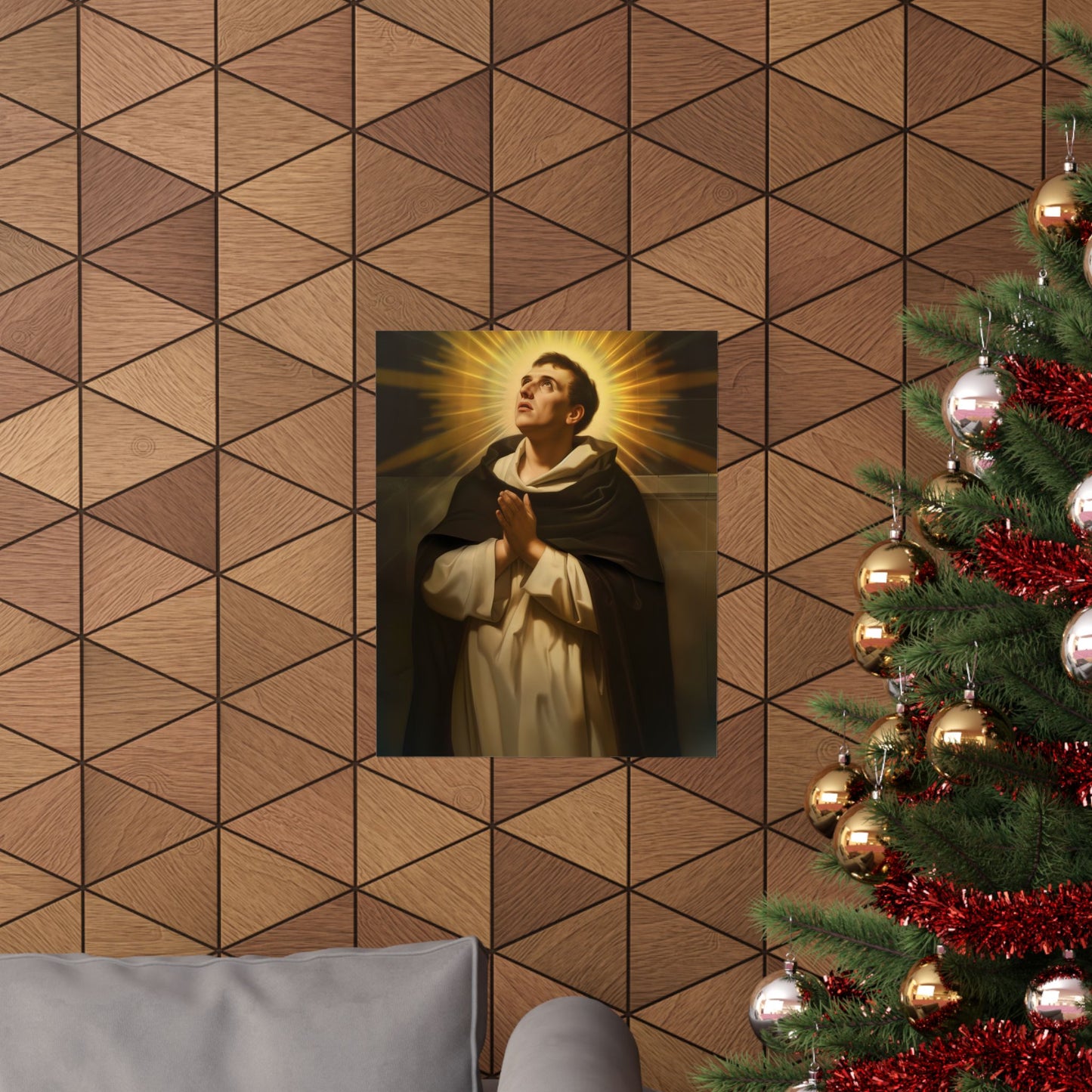Saint Thomas Aquinas  - Sanctified Souls Print - Multiple Sizes - Premium Matte Vertical Posters