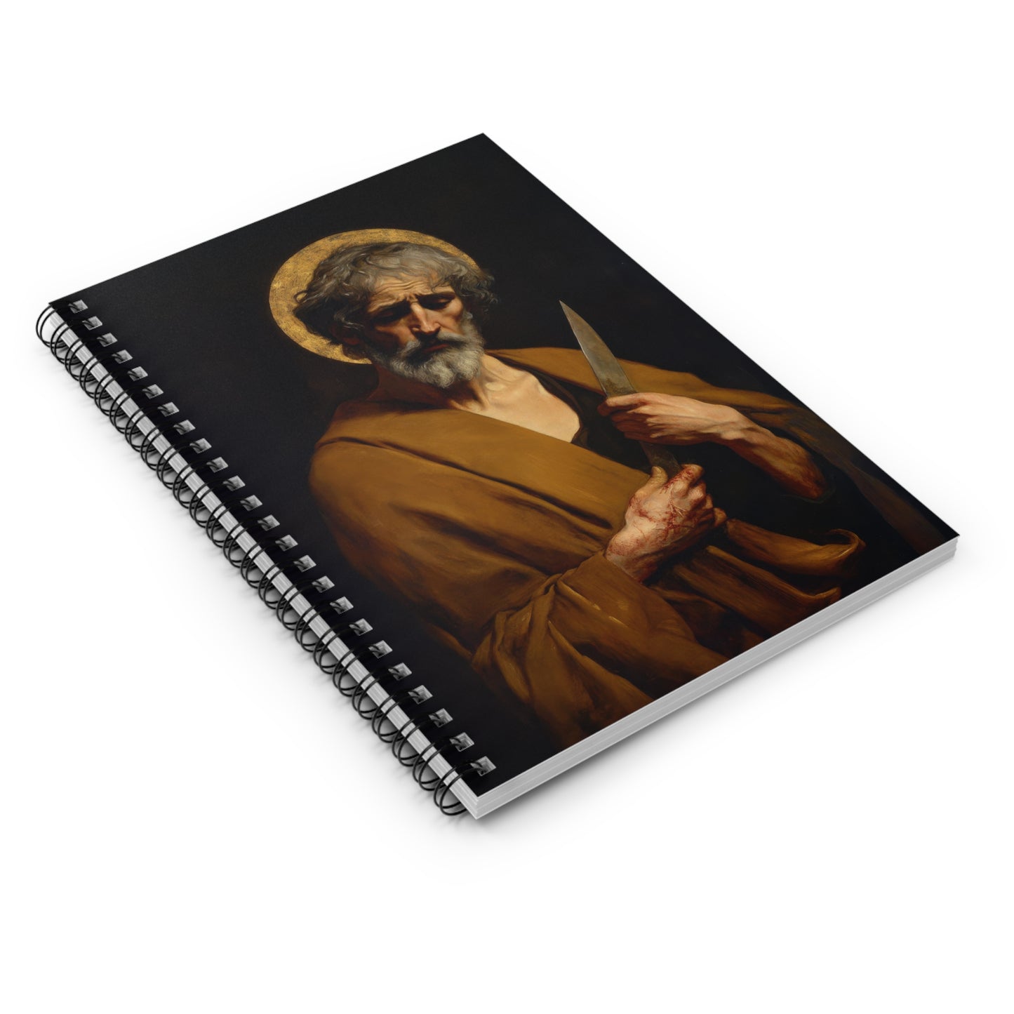Saint Bartholomew the Apostle - Sanctified Souls Art - Religious - Spiral Notebook - Ruled - Catholic - Devotional Journal - Diary