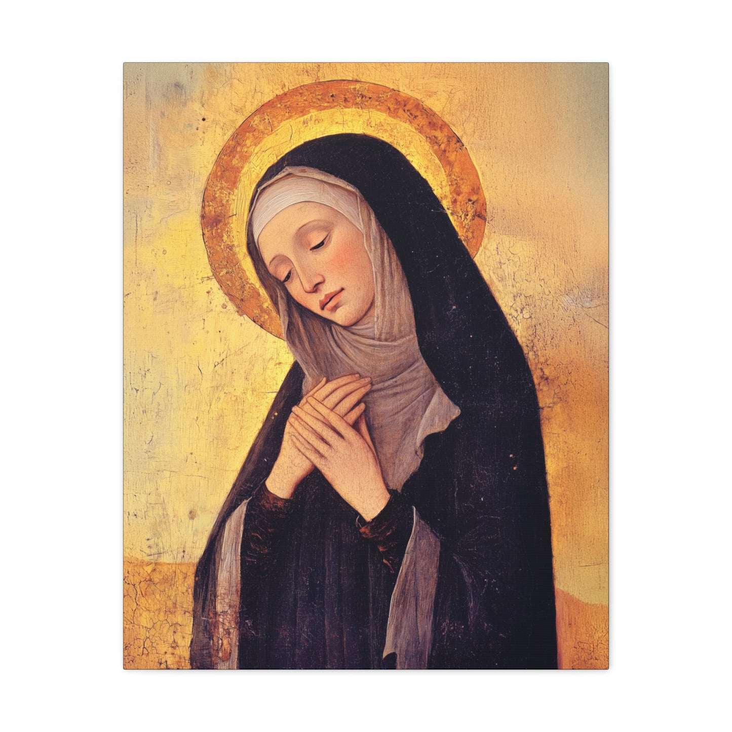 Saint Syncletica of Alexandria - Desert Mother - Gallery Wrapped Canvas - Print - Religious Art for your Home - Catholic