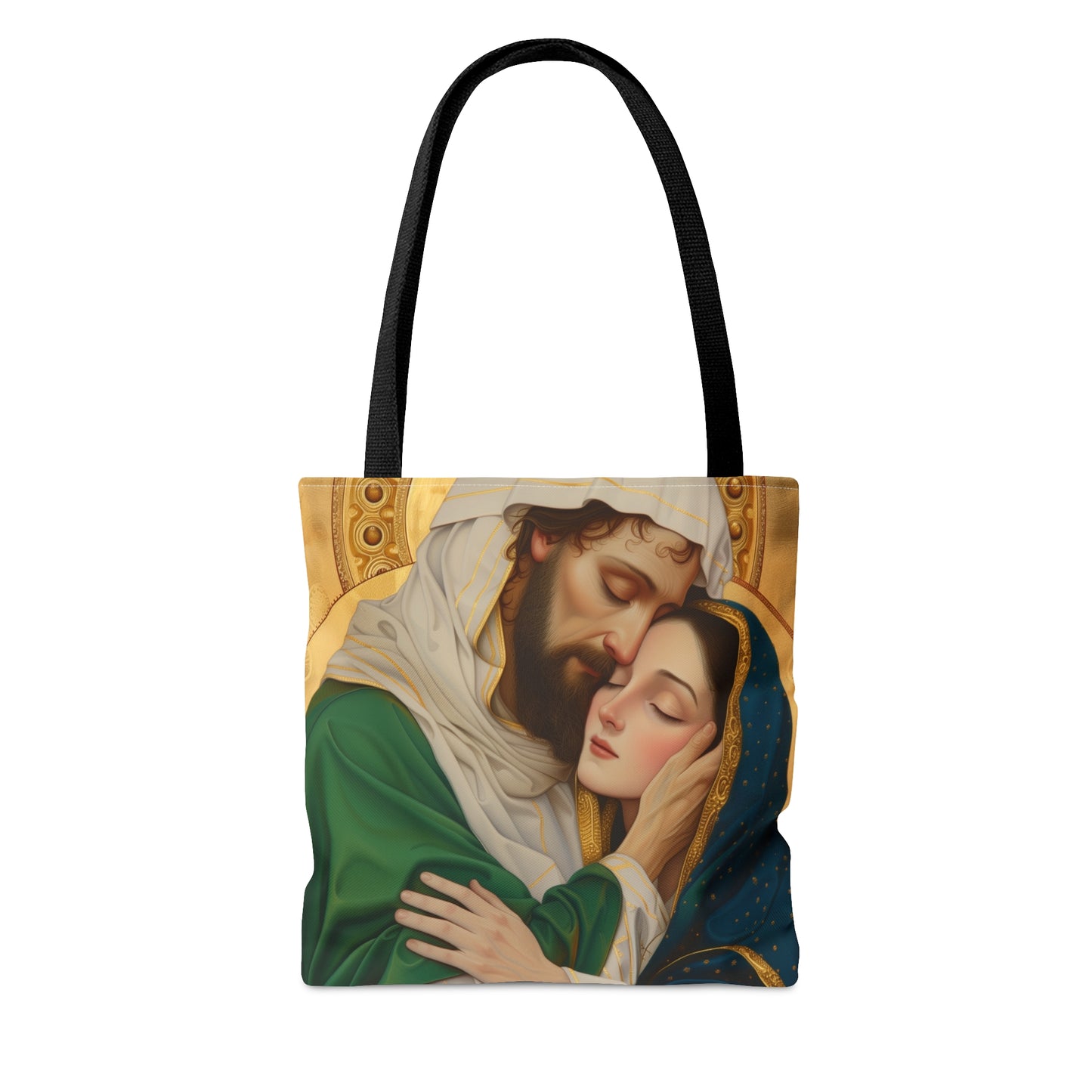 Saints Aquila and Priscilla Tote Bag - Large Medium Small Faith Art Bag - Catholic Faith Art purse - Double Sided