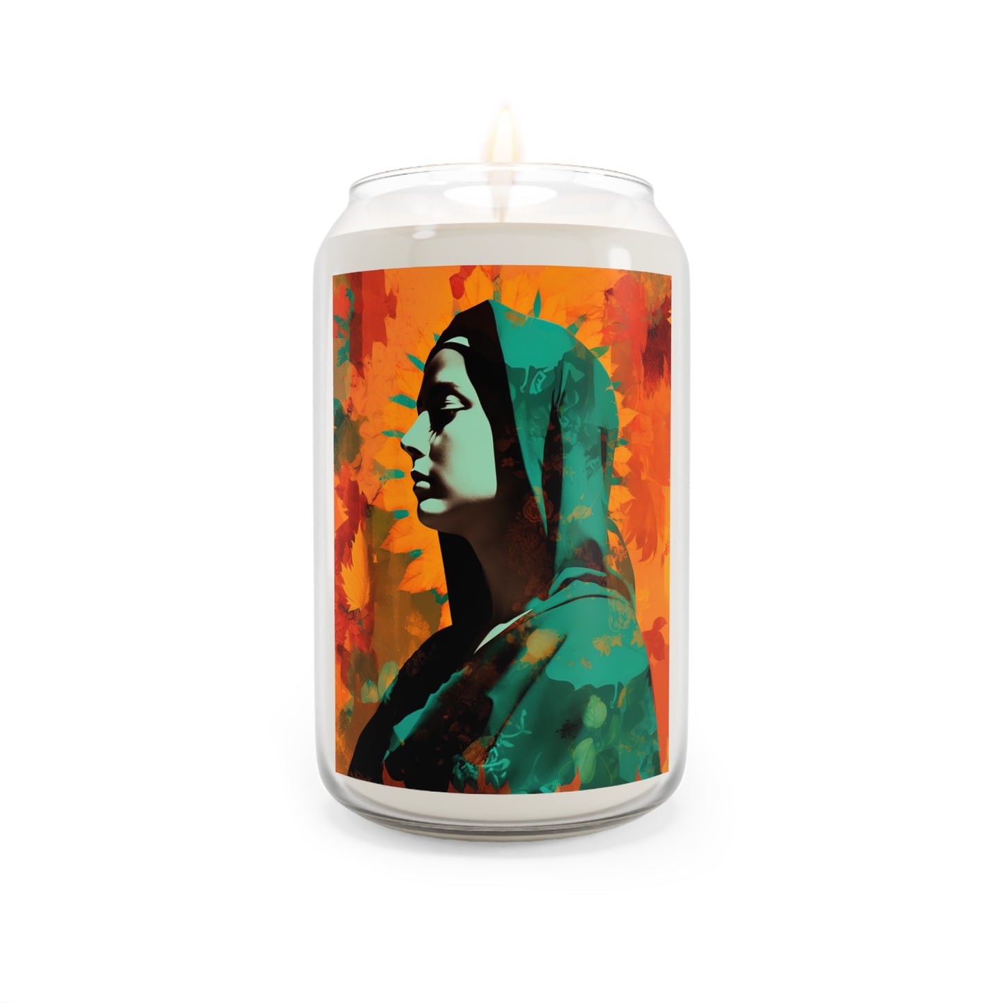 Heavenly Guadalupe  - Scented Prayer Candle, 13.75oz - Tall Size - Religious Prayer Candle - Catholic Art - Religious Gift - Our Lady