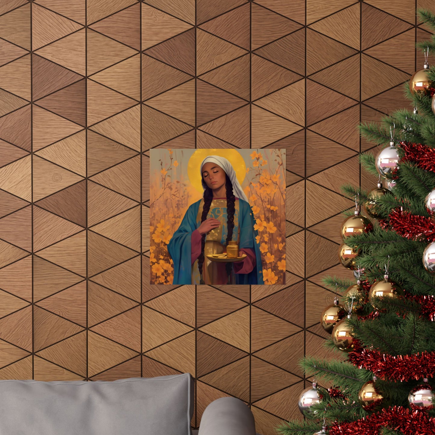Saint Hermione of Ephesus - Sanctified Souls Print - Multiple Sizes - Premium Matte Vertical Posters