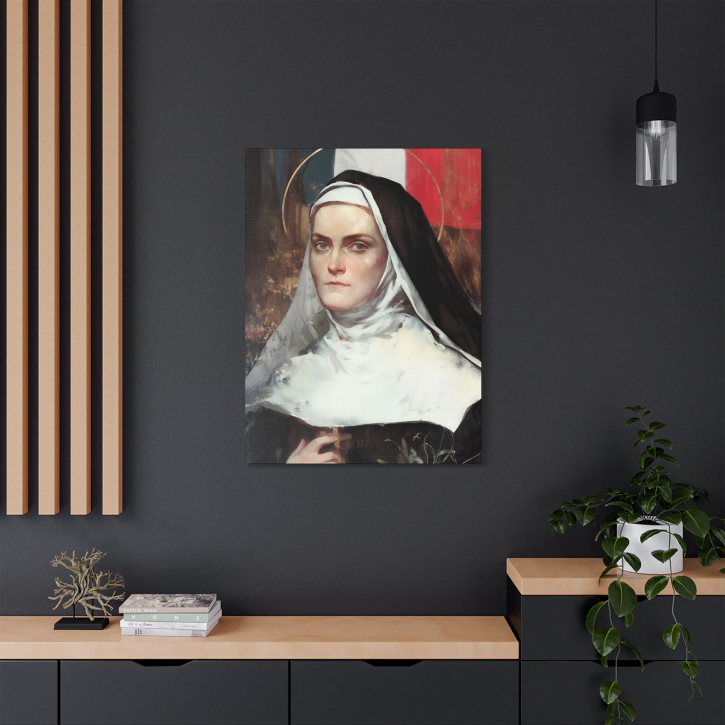 Saint Jeanne-Antide Thouret - Museum Wrapped Canvas - Print - Religious Art for your Home - Christian print - Prayer Room Art - Catholic