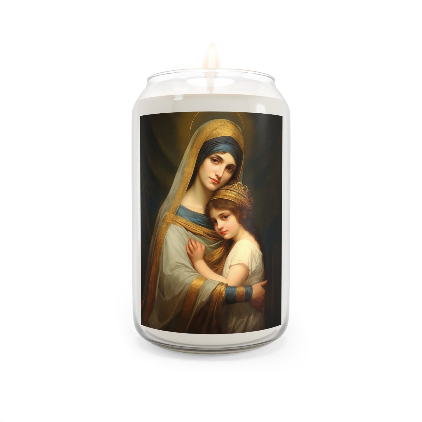 Saint Anne mother to Mary the Blessed Virgin - Scented Prayer Candle, 13.75oz - Tall Size - Religious Prayer Candle - Catholic Art