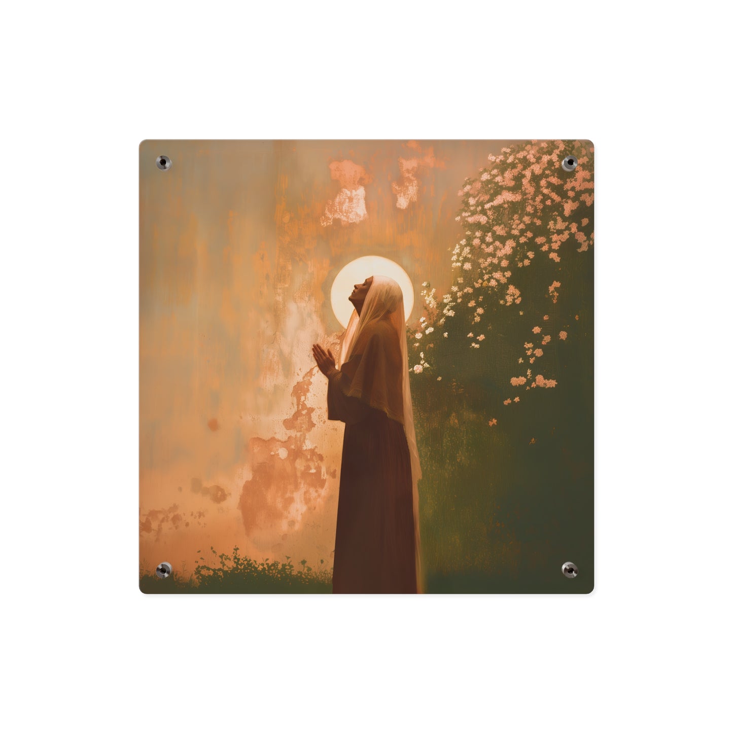 Saint Monica Wall Art Panel - Ready to Hang Acrylic Print - Catholic Saint Art - Patron Saint Print - No Frame needed