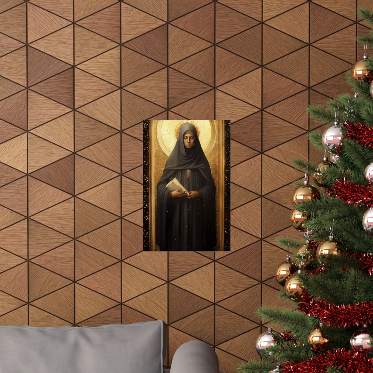 Saint Monica of Hippo - Print - Sanctified Souls Print - Multiple Sizes - Premium Matte Vertical Posters