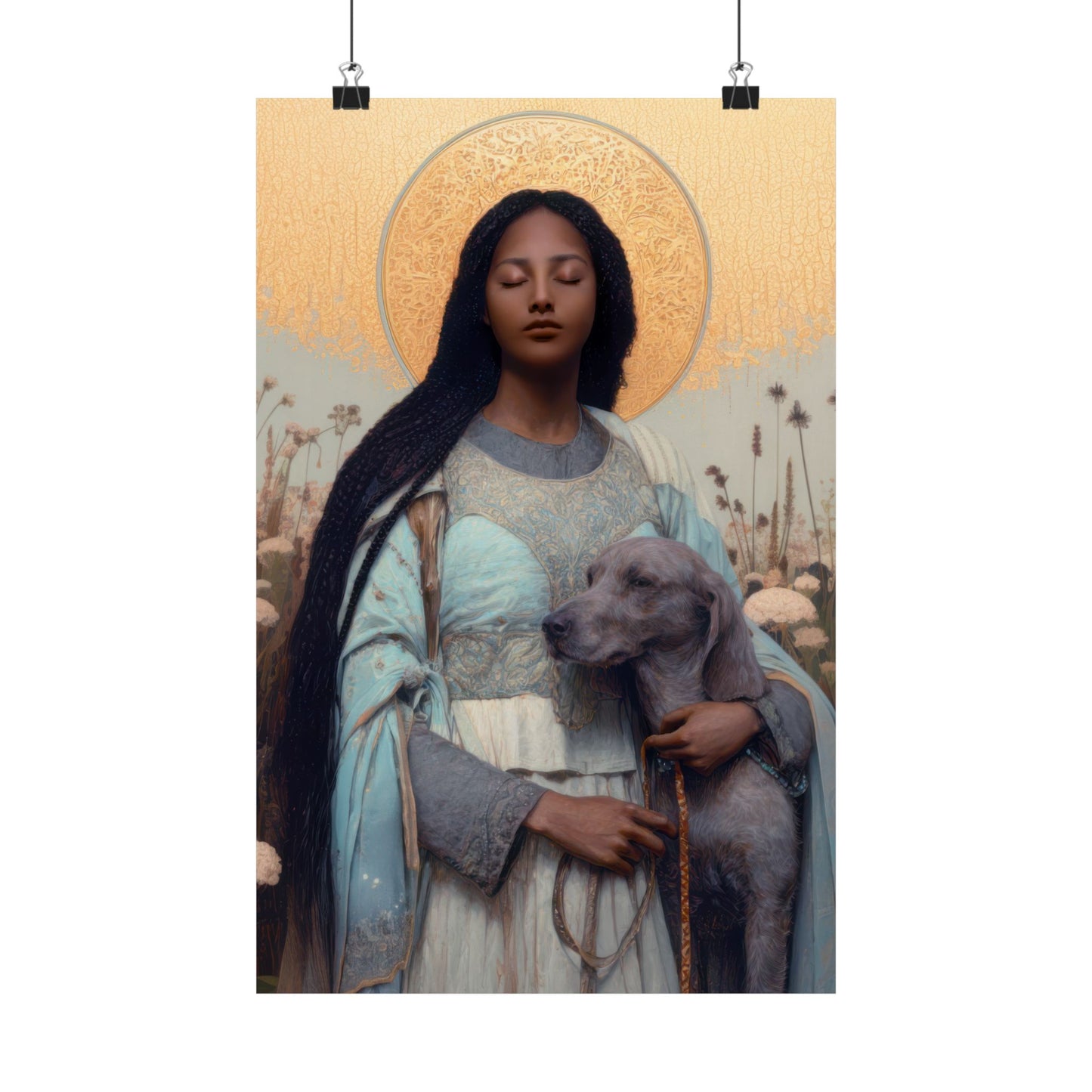 Saint Quiteria - Sanctified Souls Print - Multiple Sizes - Premium Matte Vertical Posters