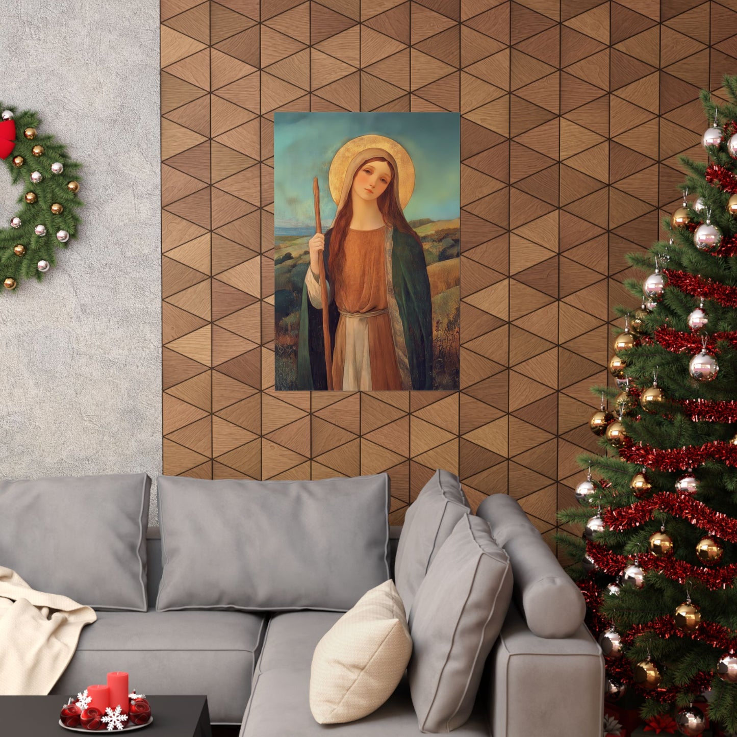 Saint Breage // Saint Breaca - Sanctified Souls Print - Multiple Sizes - Premium Matte Vertical Posters