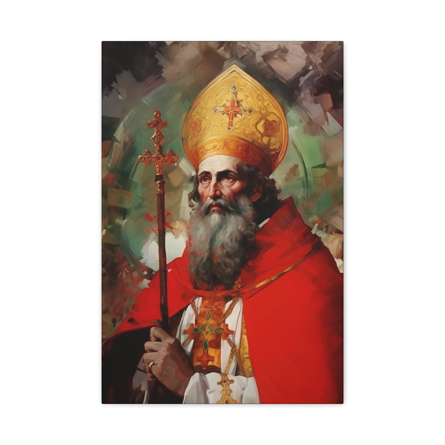Saint Eusebius of Vercelli Canvas Print - Multiple Sizes - Catholic Home art - Museum Wrapped Canvas - Sanctified Souls Print