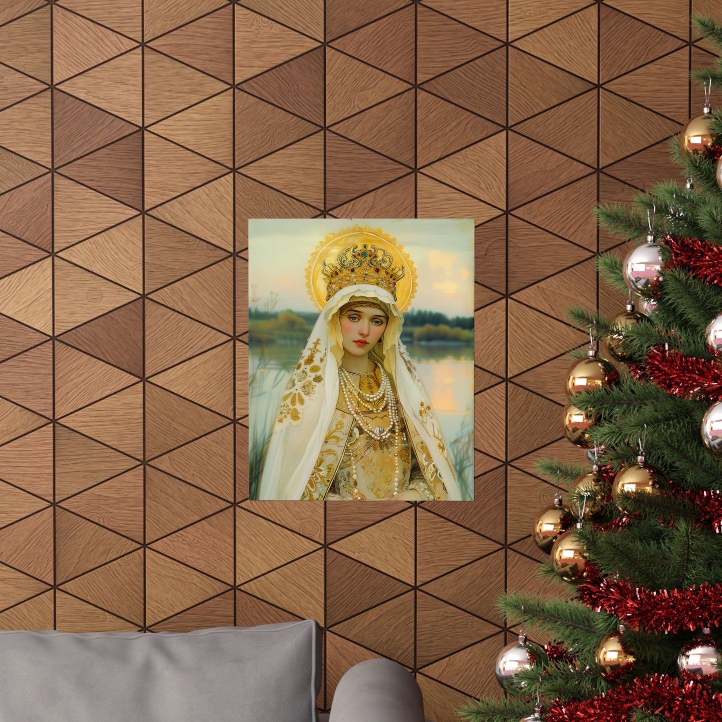 Saint Olga of Kyiv - Sanctified Souls Print - Multiple Sizes - Premium Posters - Catholic Art - Christian painting