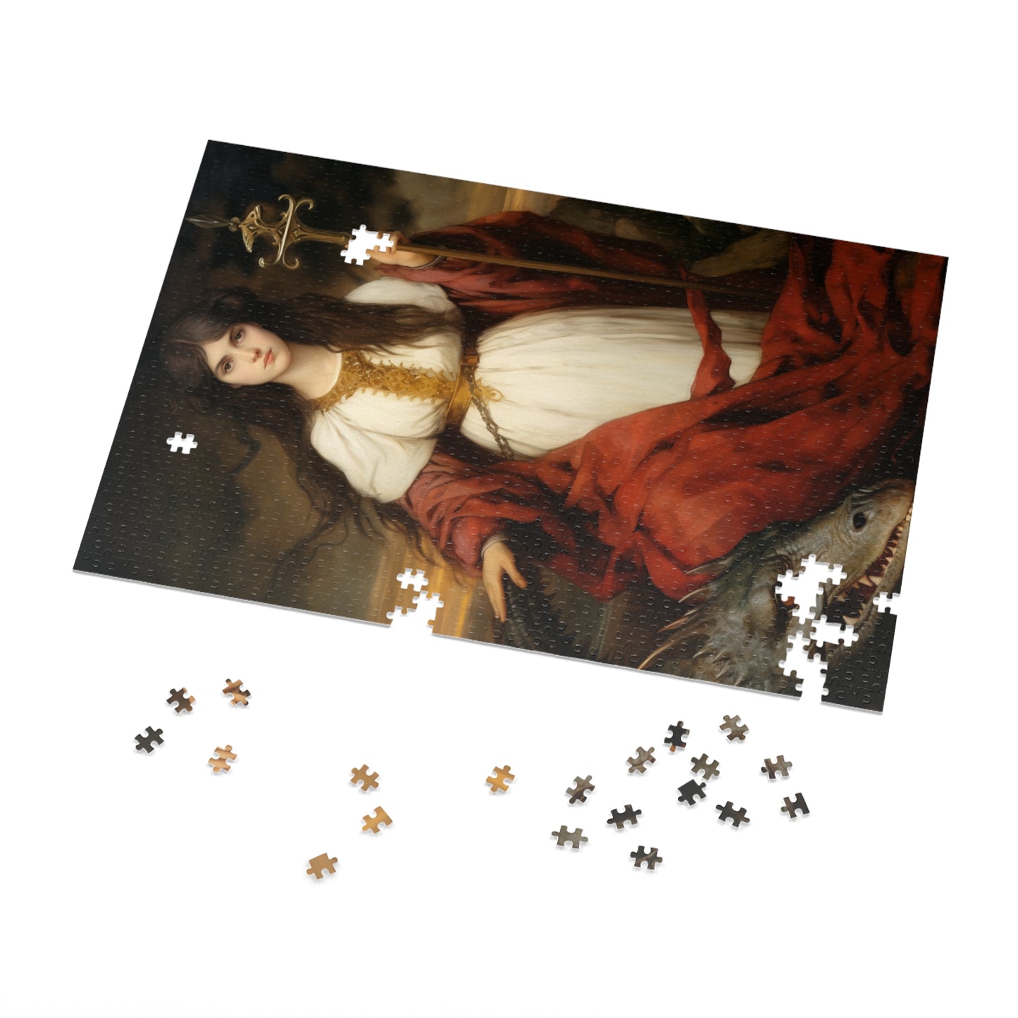 Saint Martha of Bethany - Puzzle and Keepsake Tin - Religious Jigsaw Puzzle (30, 110, 252, 500,1000-Piece) - Religious Puzzle