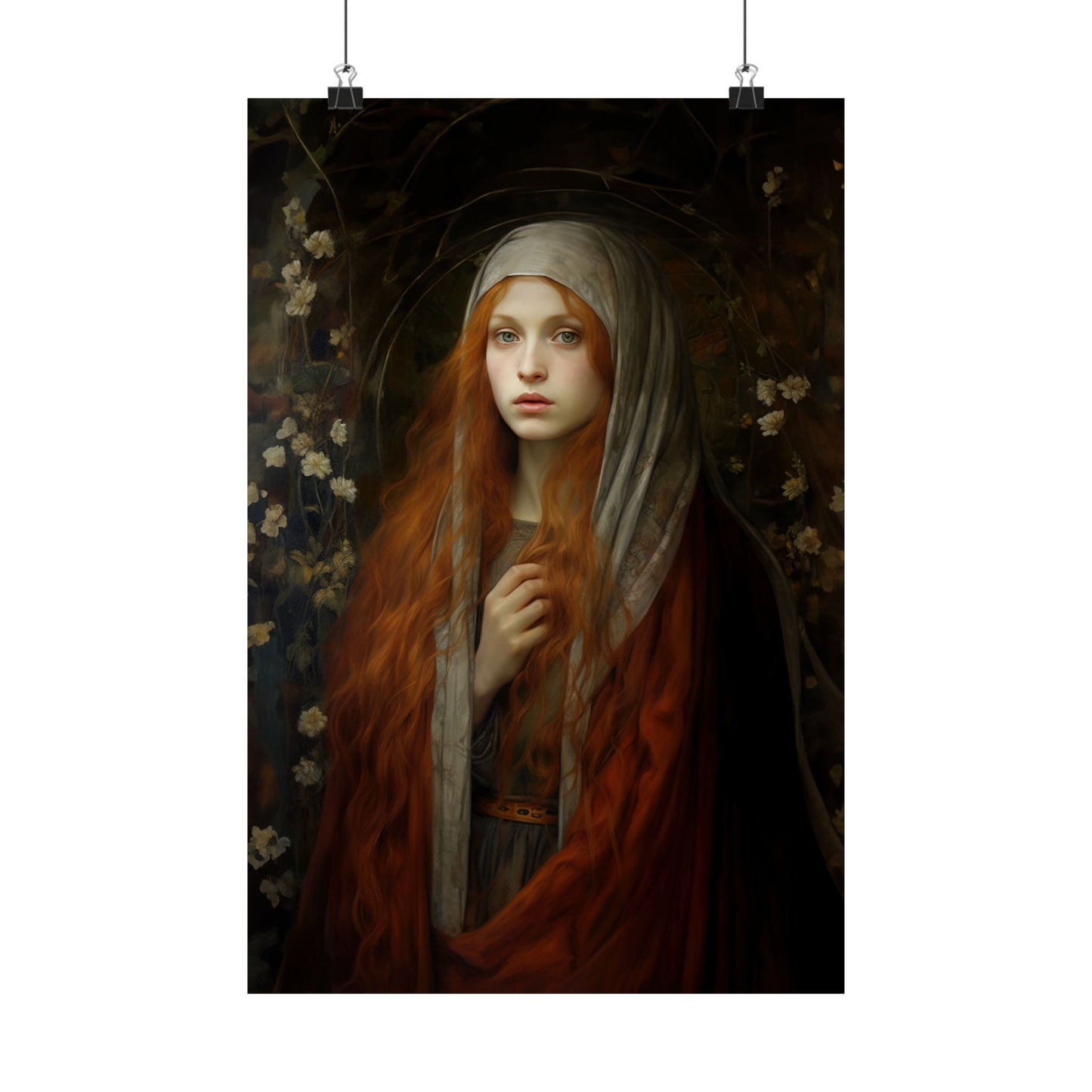 Path to Enlightenment- Mary Magdalene's Awakening Print - Sanctified Souls Print - Multiple Sizes - Premium Matte Vertical Posters