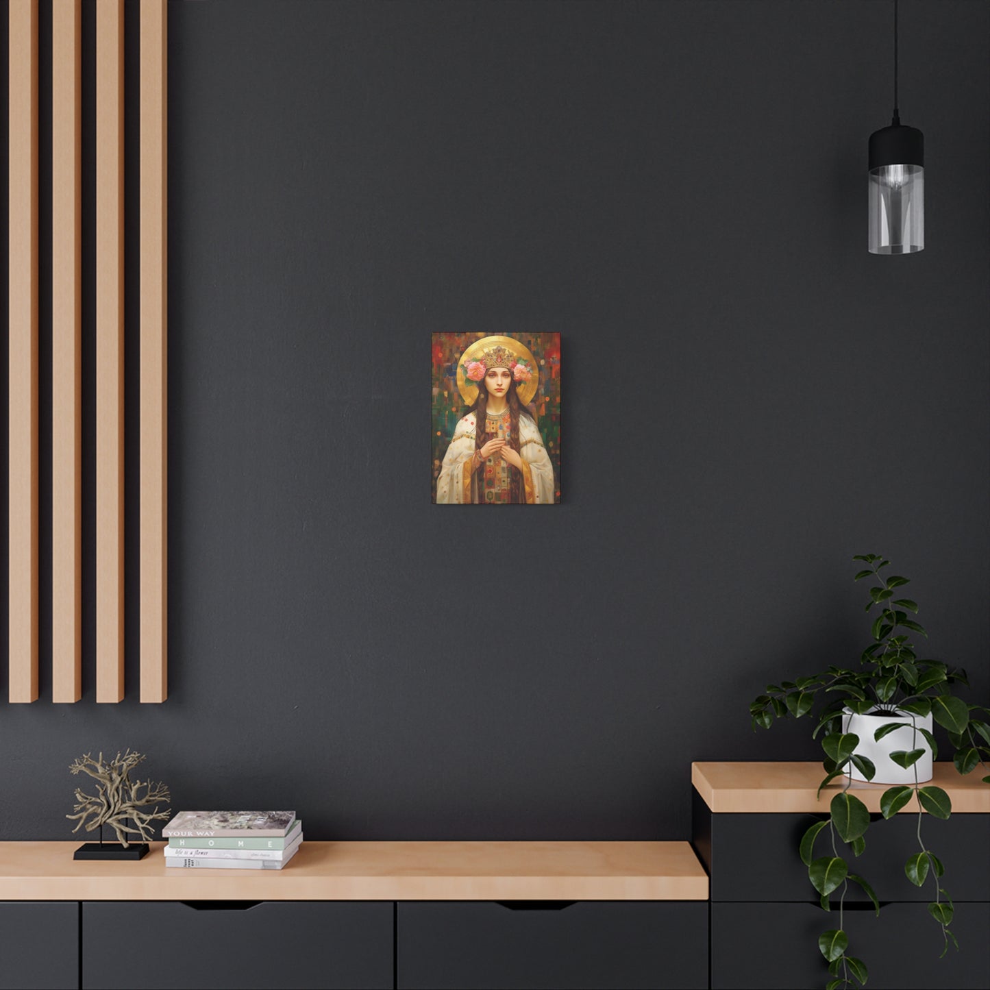 Saint Elizabeth of Hungary  - Museum Wrapped Canvas - Sanctified Souls Print - Religious Art for your Home