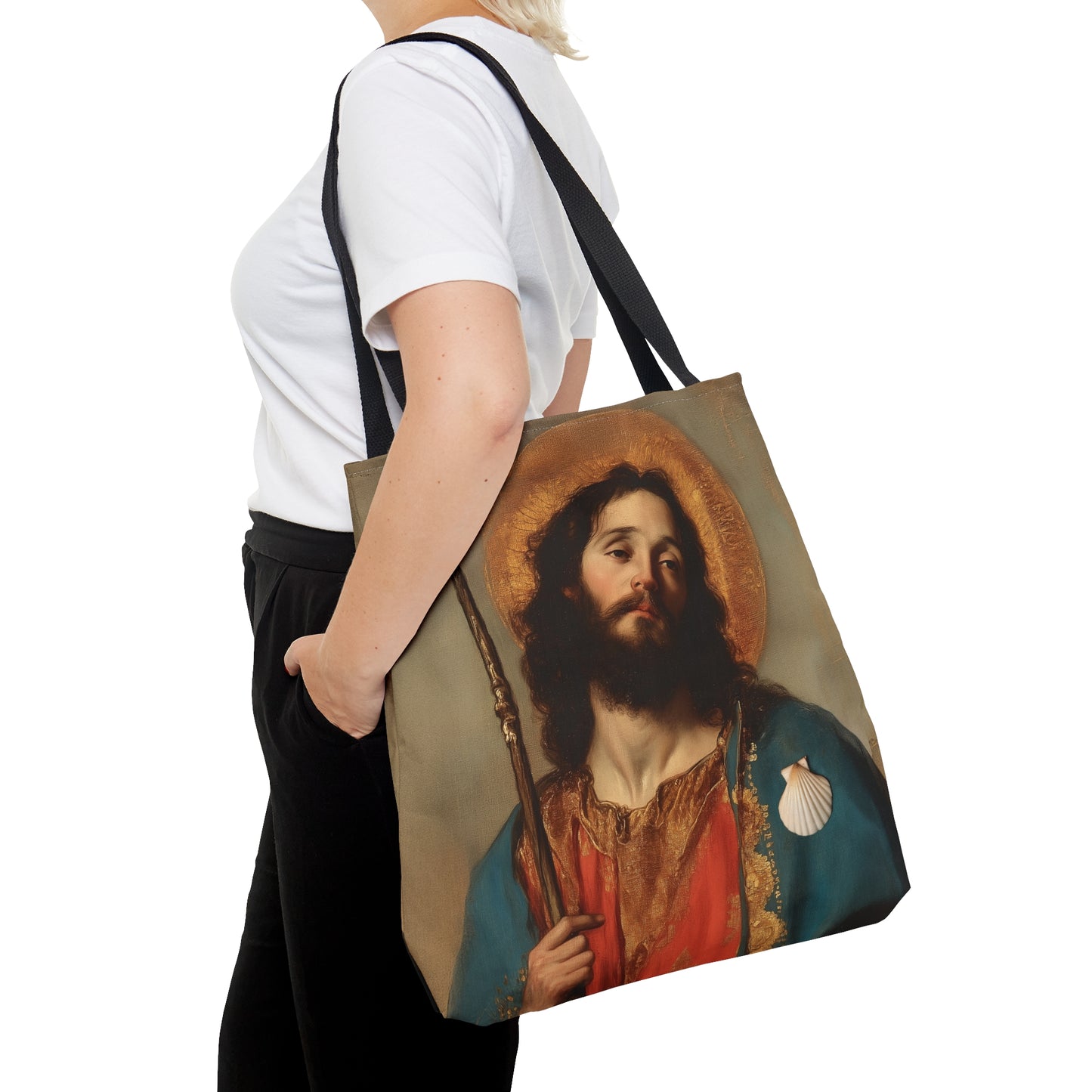 Saint James the Greater - Apostle Tote Bag - Large Medium Small Faith Art Bag - Catholic Faith Purse - Religious - Prayer Bag - Devotional