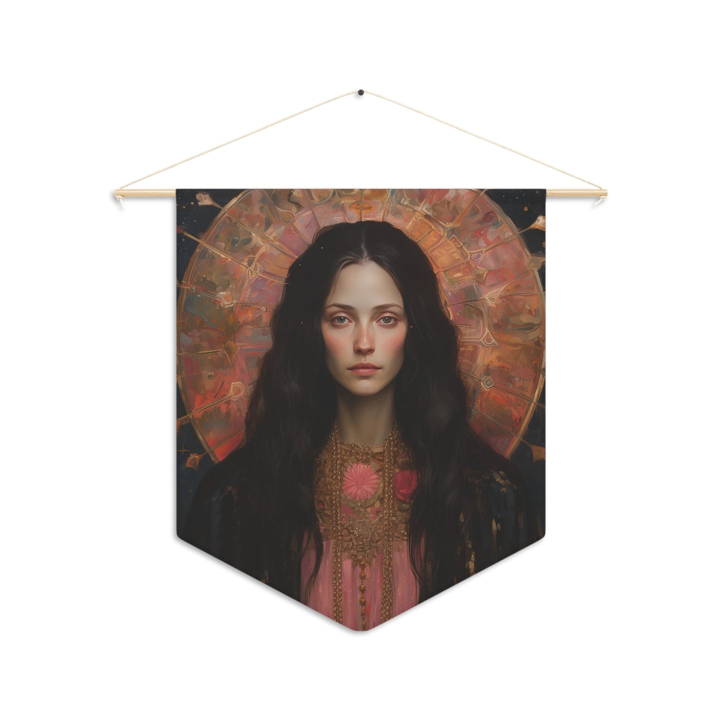 Saint Susanna Wall Banner / Wall Hanging - Prayer room art - Catholic Home Art - Large Saint Art - 18" x 21"